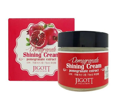 Крем гранатовий для яскравості шкіри — Jigott Pomegranate Shining Cream, 70 мл