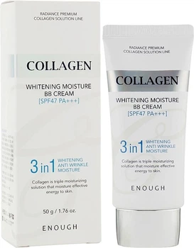 BB-крем з морським колагеном — Enough Collagen 3 in1 Whitening Moisture BB Cream SPF47 PA+++, 50 гр