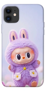 TPU чохол Demsky Labubu purple для Apple iPhone 11 (6.1")