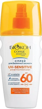 Спрей для безопасного загара "UV-Sensitive" SPF-60 - Біокон 160ml (1451588-32706120)