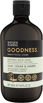 Пена для ванны - Baylis & Harding Goodness Oud Cedar & Amber Natural Bath Soak 500ml (1205911-25759829)