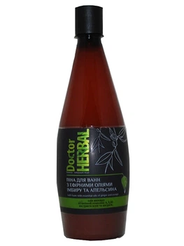 Піна для ванн з ефірними оліями імбиру та апельсина - Doctor Herbal Bath Foam With Essential Oils Ginger And Orange 700ml (1450543-32941951)