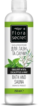 Средство ароматическое для сауны и бани "Эвкалипт и Мята" - Flora Secret Сауна&Баня 250ml (421347-60364)
