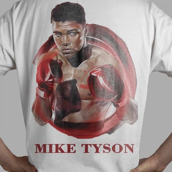 Чоловіча футболка Mike Tyson (young) PG02599 goodreclama XS Білий