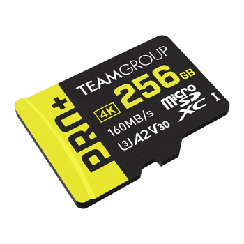 Карта памяти MicroSDXC 256GB UHS-I/U3 Class 10 Team Pro+ + SD-адаптер (TPPMSDX256GIA2V3003)