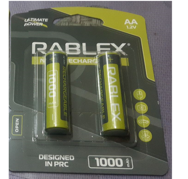 Аккумулятор Rablex Ni-Mh AA 1,2V 1000 мАh (R1000/AA)
