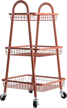 Стелаж Homla CARINN металевий 38 x 42 x 73 см Brick-red (5904183896502)