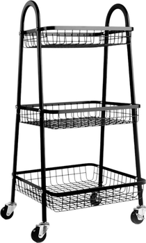 Стелаж Homla CARINN металевий 38 x 42 x 73 см Black (5904183896489)