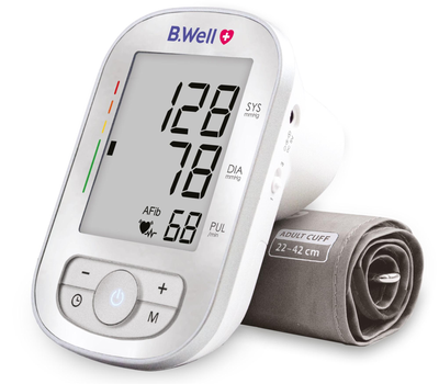 Автоматичний тонометр із функцією AFib B.Well TH-75, з адаптером