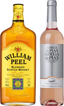 Віскі William Peel 1 л 40% + Вино Casa Clara Adega de Pias рожеве сухе 0.75 л 12% (3107872000606+5604563000214_N)