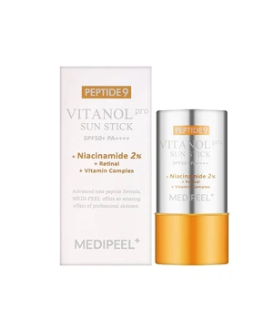 Солнцезащитный стик для лица с пептидами и комплексом витанола Medi-Peel Peptide 9 Vitanol Sun Stick Pro SPF 50+ PA++++ 23г