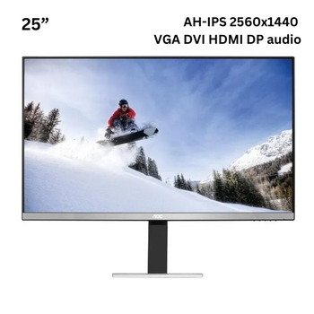Монитор 25” AOC Q2577PWQ AH-IPS 2560x1440 QHD VGA DVI HDMI DP audio (MAOCQ2577PWQ-A) Б/У