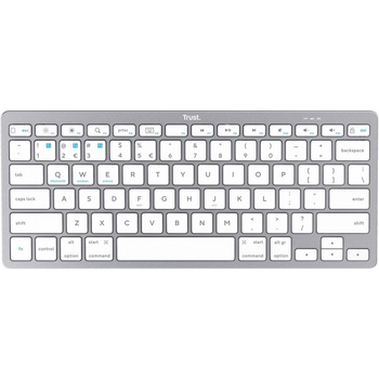 Клавіатура бездротова Trust Bluetooth Basics Silver/White (25486) Store