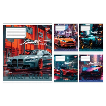 Набор тетрадей 24л. клетка YES Street legend, уп.20шт. (767907)
