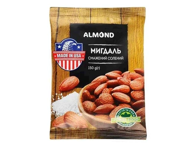 Мигдаль ALMOND 150г Сіль смажений солоний