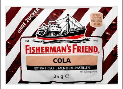 М'ятні цукерки Fisherman`s Friend Cola без цукру 25 г