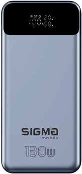 УМБ Sigma mobile X-power SI30A7QLX 30000 mAh PD130W Seamless Charging Silver (4827798479117)
