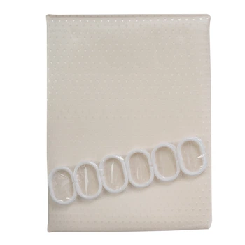Шторка для ванної кімнати Eco Fabric ПІКА 180*180 см, айворі (EF-1801-IV)
