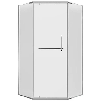 Кабина для душа DEVIT пятиугольная без поддона Comfort 90x90x190см прозрачный витраж 8 мм профиль хром FEN0123 PL