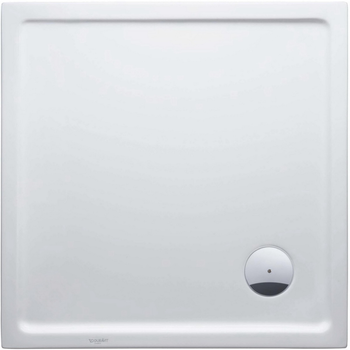 Поддон для душевой кабины DURAVIT Starck Slimline 90x90x4.5см квадратный акрил без сифона белый 720115000000000