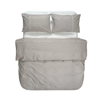 Постельное белье Lotus Home Premium Percale Stripe коричневый евро (svt-2000022342650)
