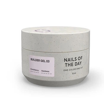 Гель строительный Nails Of The Day Builder Gel 03 нежно-розовый 15 мл