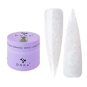Гель для моделирования DNKa Builder Gel Hollywood Glow 0034 светоотражающий молочно-белый 15 мл