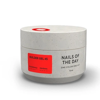 Гель строительный Nails Of The Day Builder Gel 45 кораллово-красный 15 мл