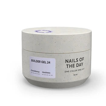 Гель строительный Nails Of The Day Builder Gel 24 молочный с розовой вуалью 15 мл
