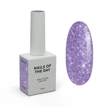 Гель-лак Nails Of The Day Lets Special Paradise 08 з фіолетовим мікрослюдою 10 мл