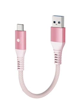 Кабель CONMDEX USB A to USB-C 15Вт, USB 3.1 Gen2, 10Gbps, 0.6м, pink