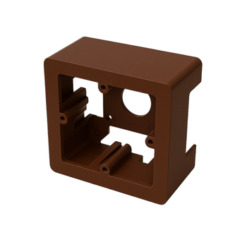 Коробка монтажная 87x87x45мм универсальная ABS пластик коричневый [10123RB] In-liner Classic PDD-N60 БДК