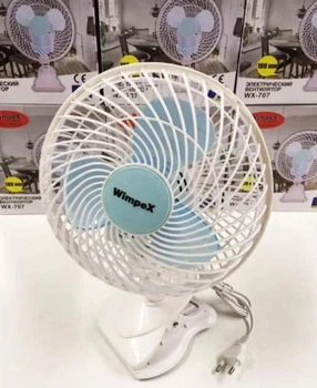Настольный вентилятор Wimpex WX-707 для дома офиса 35 Вт Белый