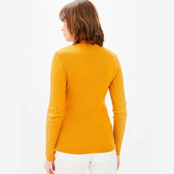 Теплий в'язаний гольф для дівчат ARTKNIT 164 Помаранчевий (ak13141)