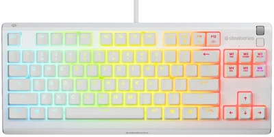 Klawiatura przewodowa SteelSeries Apex 3 TKL USB White (SS64819)
