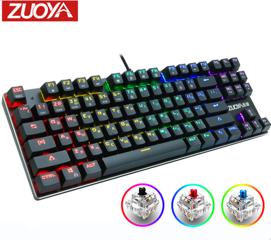 Клавиатура игровая Механическая Проводная ZUOYA X51 87 с RGB-подсветкой Anti Ghosting
