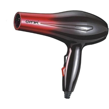 Фен профессиональный для сушки волос Gemei GM-1719 1800W Черный (GM1719)