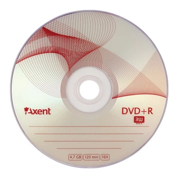 Диск DVD-R Axent, 4,7 GB, 120 мин, 16x, (8108-A)