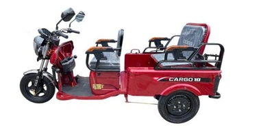 Електроскутер Вантажопасажирський Crosser CARGO 10 триколісний (1500W 60V, 32Ah) Червоний