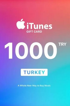 Подарочная карта iTunes Apple / App Store Gift Card на сумму 1000 TL (TRY), (Регион Турция)