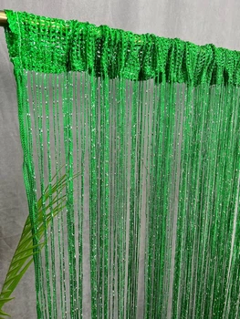 Штори-нитки Alliance Кісея з люрексом 3х2.8 Смарагдова (DGD-211)
