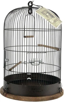 Клітка для птахів ZOLUX Retro Lisette Чорна 34x34x47 см (DLZZOUKLA0056) (3336021048606) (955555904883566) - Уцінка