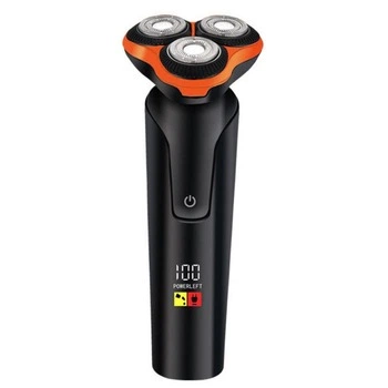 Электробритва-шейвер Geemy GM-9010 аккумуляторная, с индикатором заряда, оранжевая (GM-9010-111)