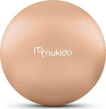 Piłka Nukido do aerobiku ciążowa 65 cm ns-951 beżowa (5903890617592)