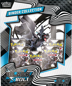 Zestaw Pokémon TCG: Scarlet & Violet - Black Bolt - Binder Collection - Zekrom 3 szt (0196214113947)