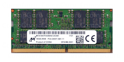 Оперативна пам'ять для ноутбука Micron DDR4 16GB 2400MHz SO-DIMM 2Rx8 PC4-2400T Ref (MTA16ATF2G64HZ-2G3B1)