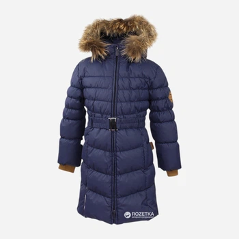 Детское зимнее пальто для девочки Huppa Yasmine 12020055-70086 134 см Синее (4741468561103)