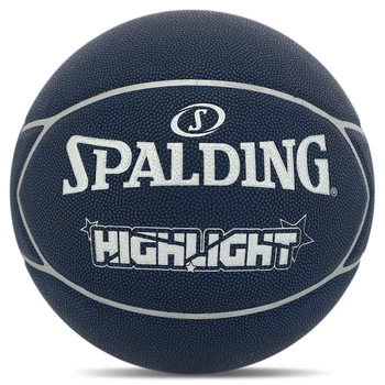 Баскетбольный мяч №7 SPALDING HIGHLIGHT Композитная кожа зал улица синий 76867Z