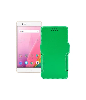 Чохол-книжка з екошкіри для телефону Sharp Z3 Зелений