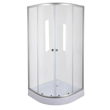 Душевая кабина без поддона MIXXUS PLAIN SC01-90x90x185 с хромированным профилем и стеклом 4мм (MI6899)